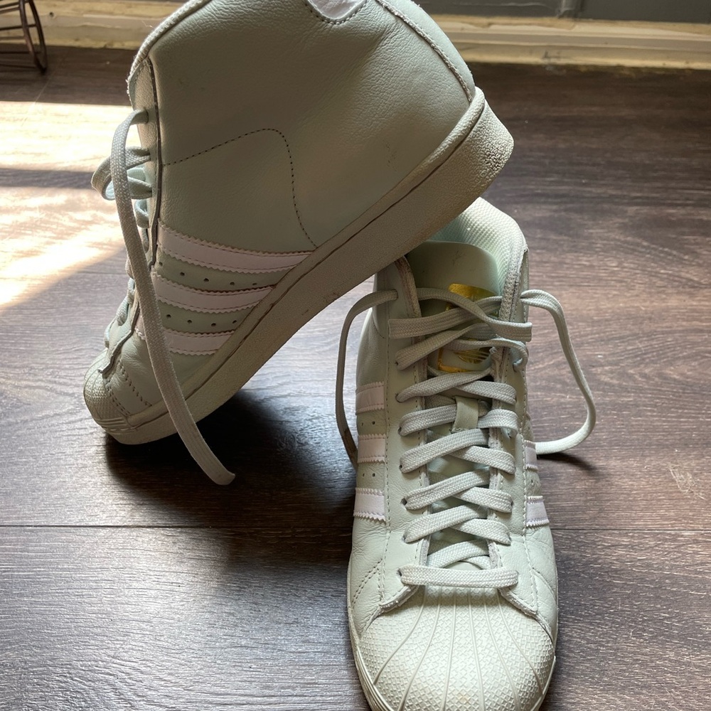 Adidas Pro Model Ortholite - Pistachio Green, Size 4.5 US, Rare Color!